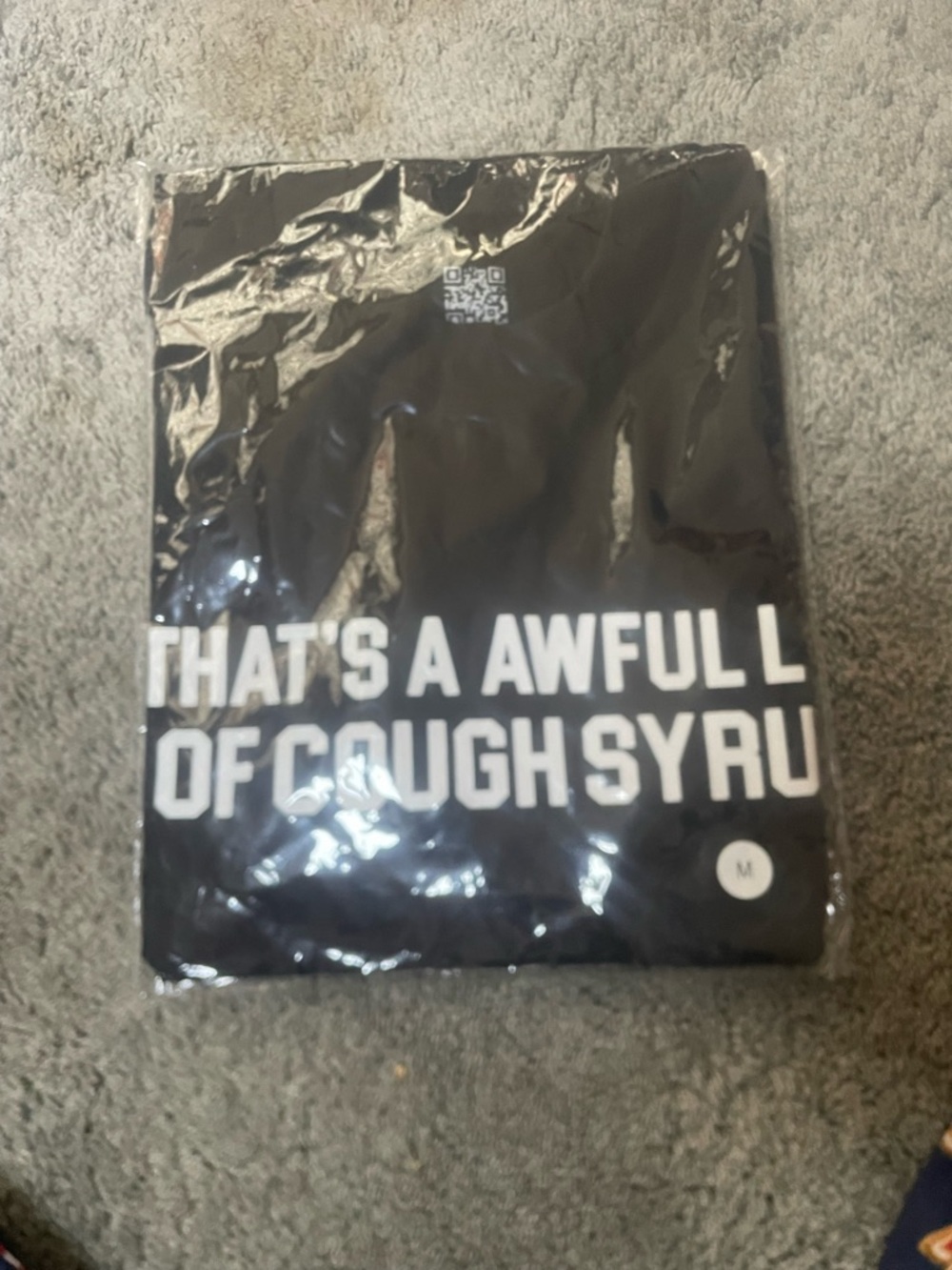 Cough syrup tee